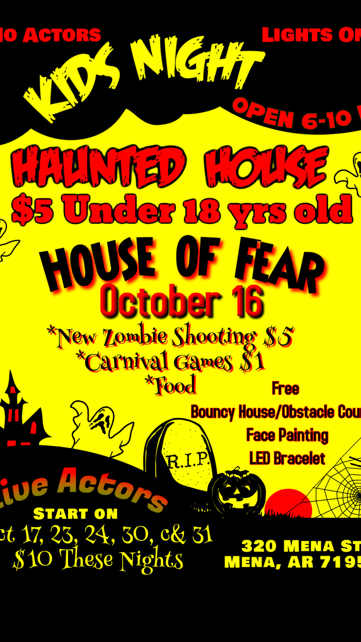 Mena House of Fear on Halloween Trick or Treat Map