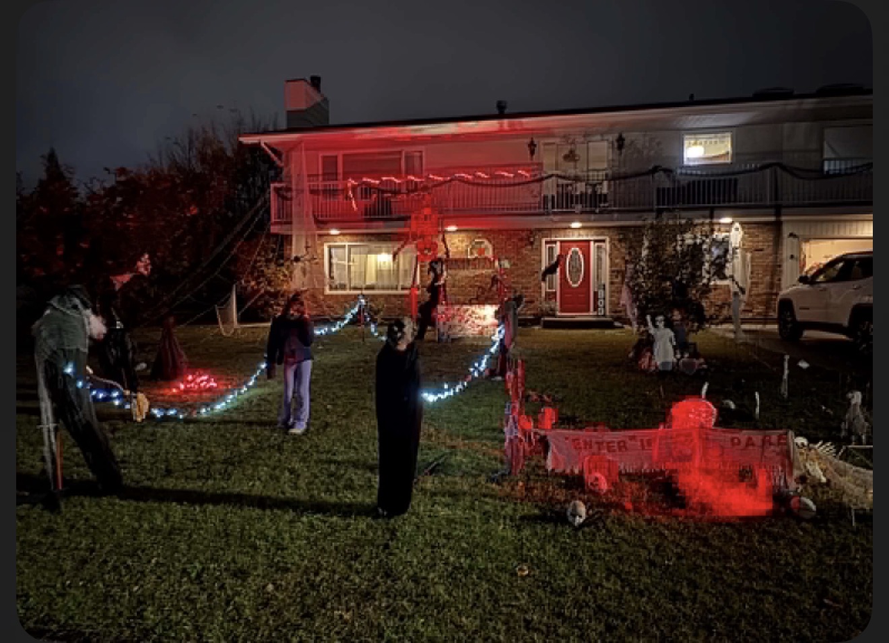 1424 106 Avenue on Dawson Creek Halloween Houses