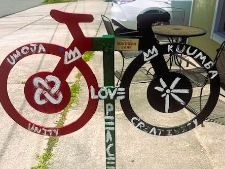 Bike Rack 1 on Parks & Art Downtown Elizabeth City