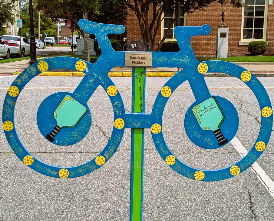 Bike Rack 4 on Parks & Art Downtown Elizabeth City