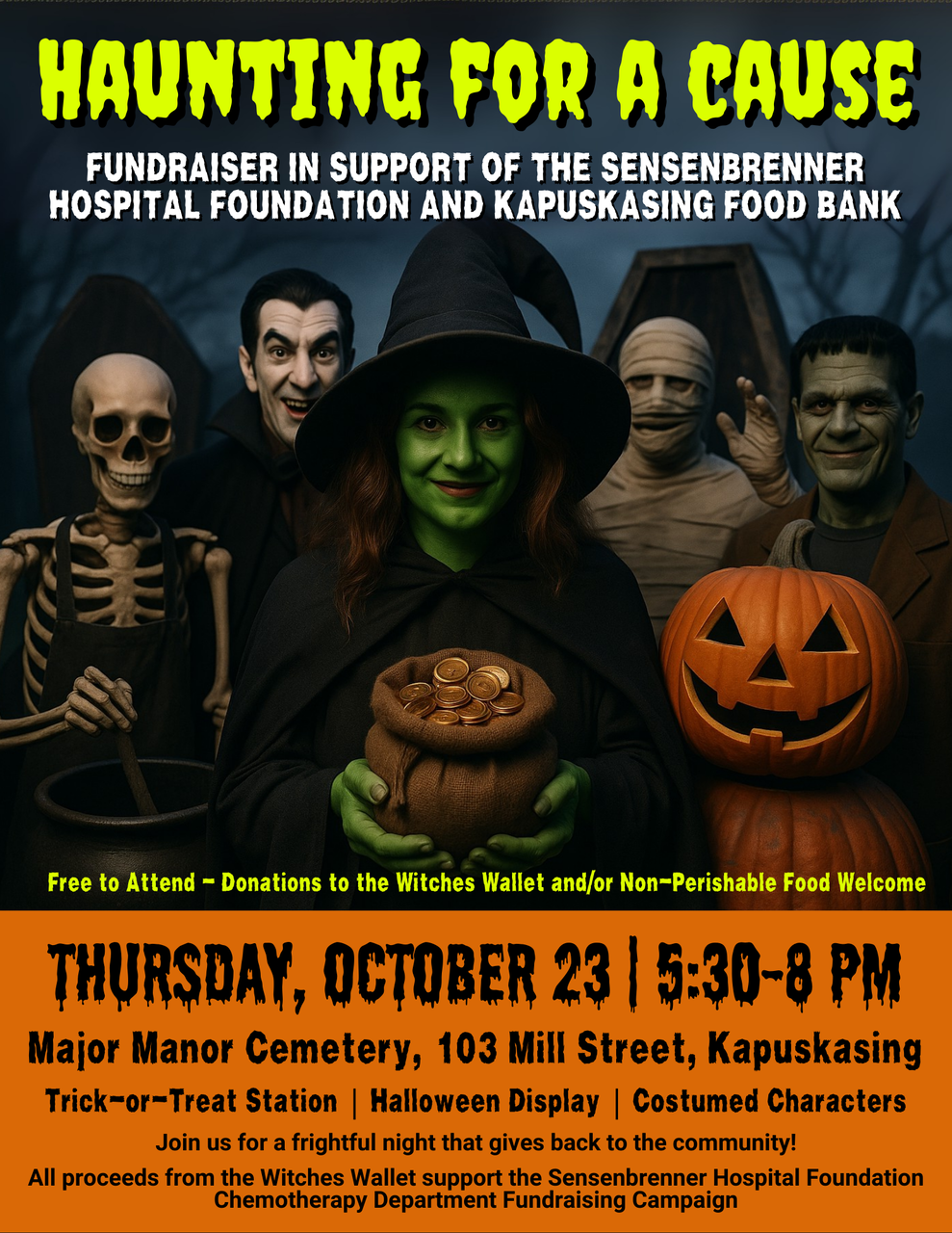 Haunting for a Cause Fundraiser on Kapuskasing Halloween Frights Map