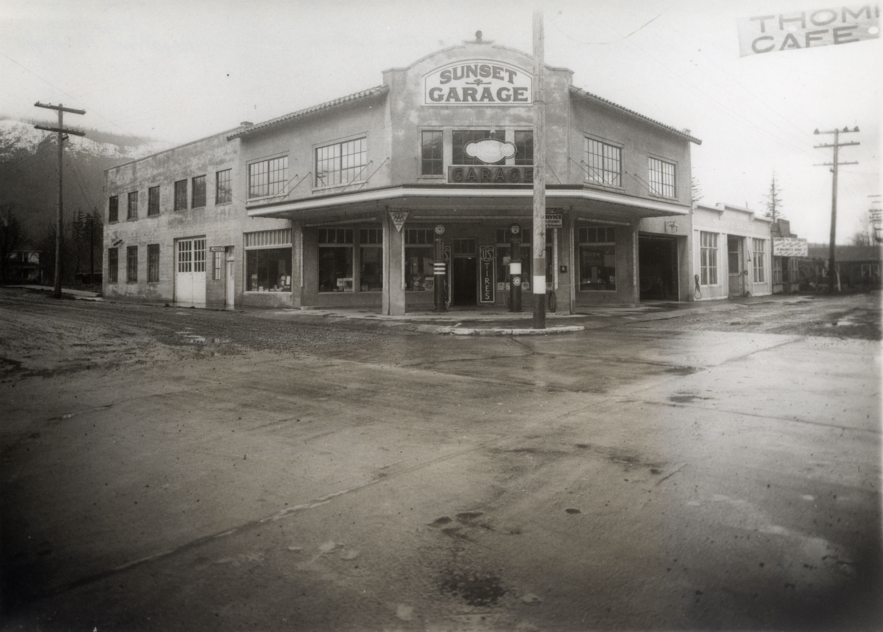 Sunset Garage on A Walk Through North Bend's Past