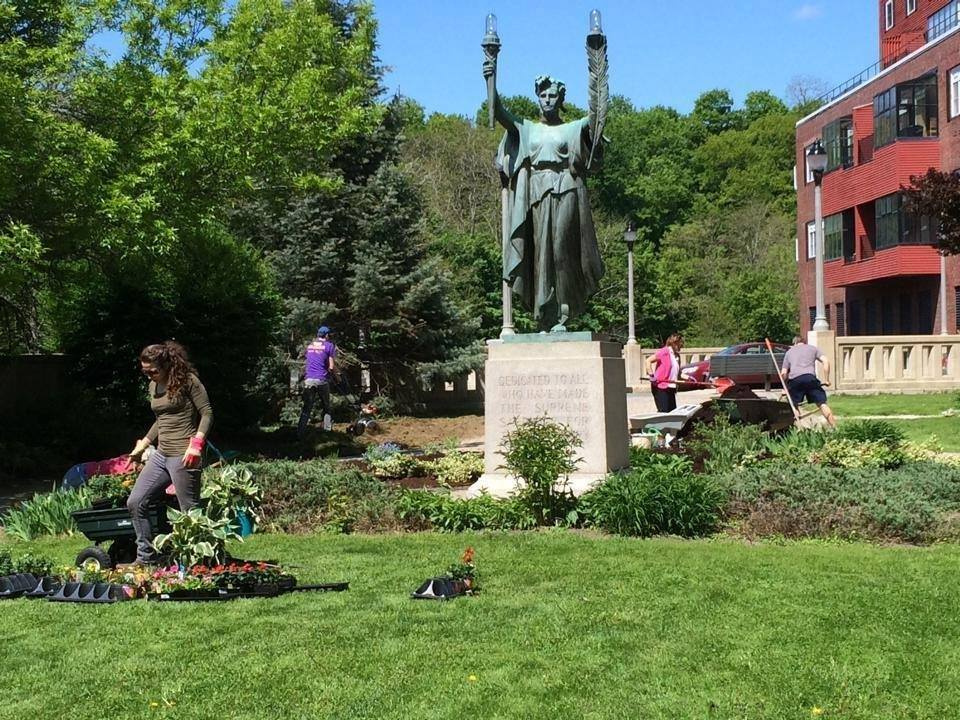Lady Victory Statue on Downtown Bangor Public Art