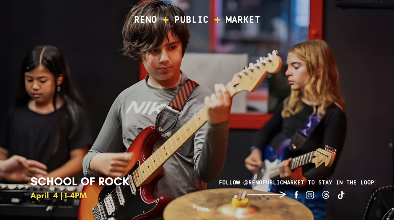 School Of Rock at Reno Public Market on MidTown Event Calendar