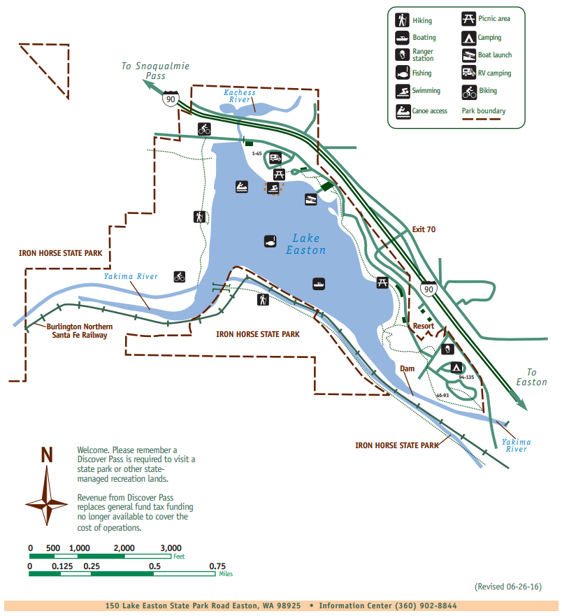 Lake Easton Hiking Trail on Washington Hiking Trails