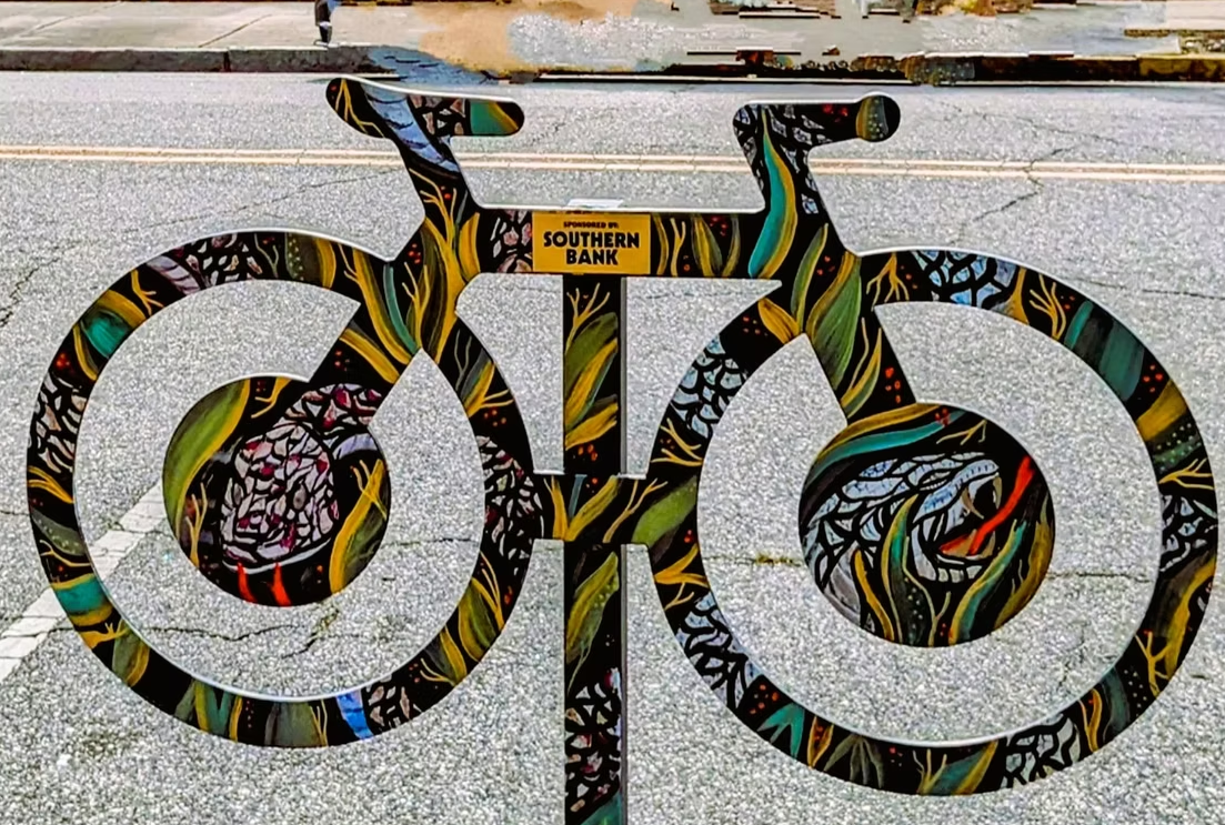 Bike Rack 3 on Parks & Art Downtown Elizabeth City