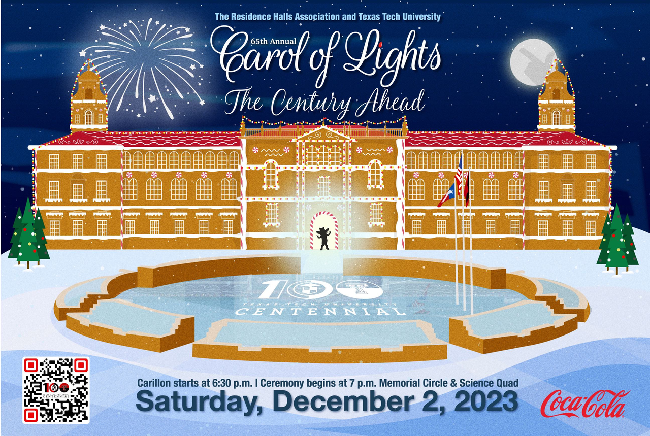 Texas Tech University on Lubbock Christmas Light Map