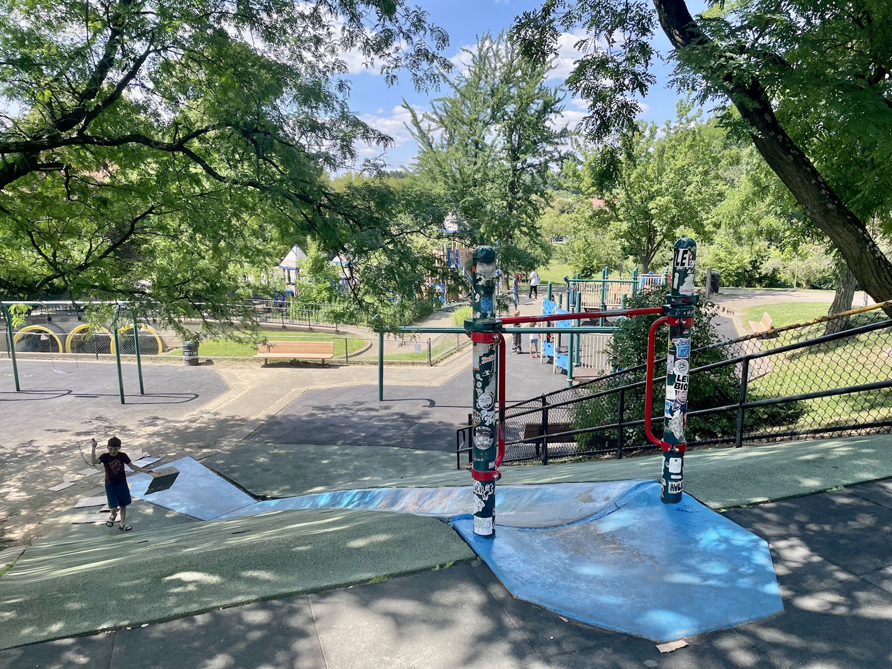 Blue Slide Playground